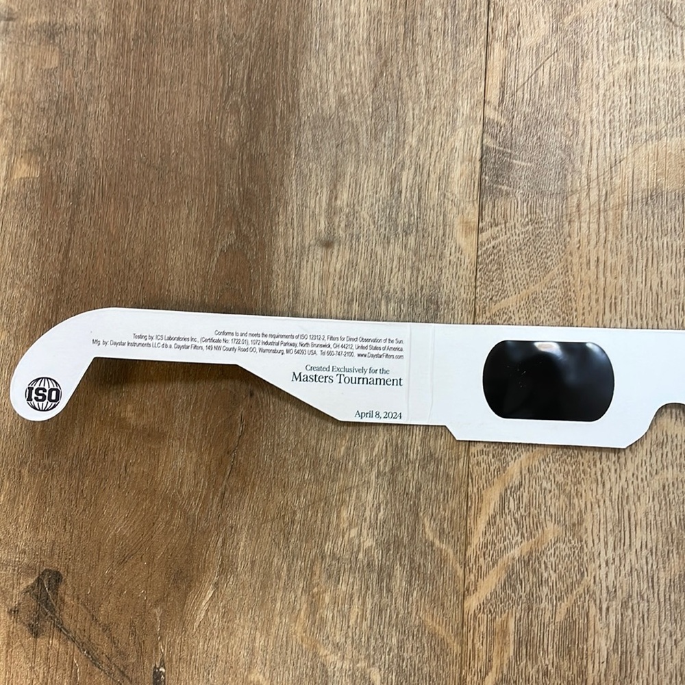 2024 Masters Tournament Solar Eclipse Glasses!!🔥🔥🔥 - Picture 10 of 14